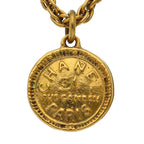 Chanel Coin Necklace Brass