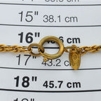 Chanel Coin Necklace Brass — view 4