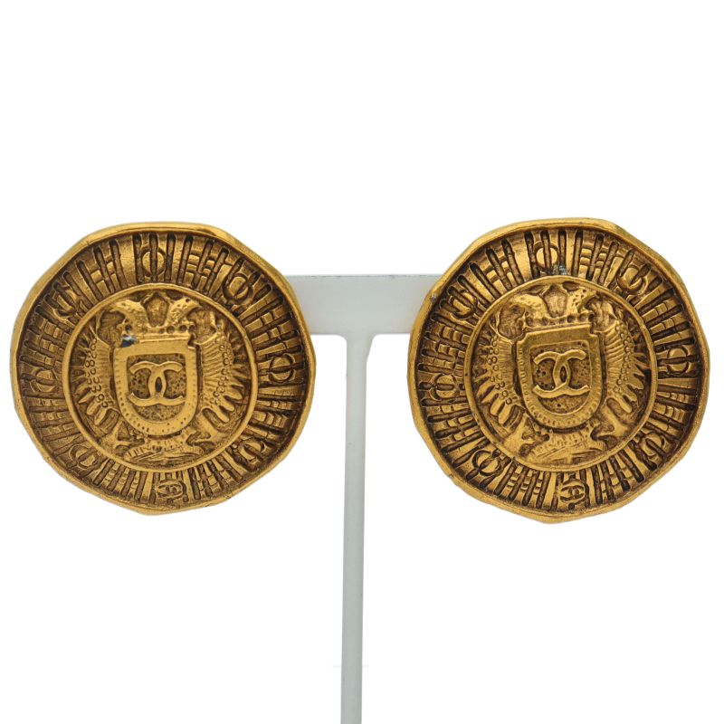 Chanel CC Logo Earrings