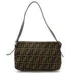 Fendi Zucca Shoulder Bag Canvas Leather Brown — view 4