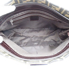 Fendi Zucca Shoulder Bag Canvas Leather Brown — view 7