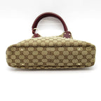 Gucci Handbag GG Canvas Leather Beige Bordeaux — view 6