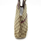 Gucci Handbag GG Canvas Leather Beige Bordeaux — view 5