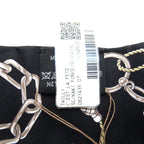 Hermes Twilly Scarf Se la Fet Silk 100% Black Khaki — view 3