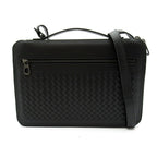 Bottega Veneta Briefcase 2-Way Shoulder Intrecciato Black Beauty
