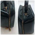 Gucci Vanity Shoulder Bag Makeup Pouch Enamel Green — view 3