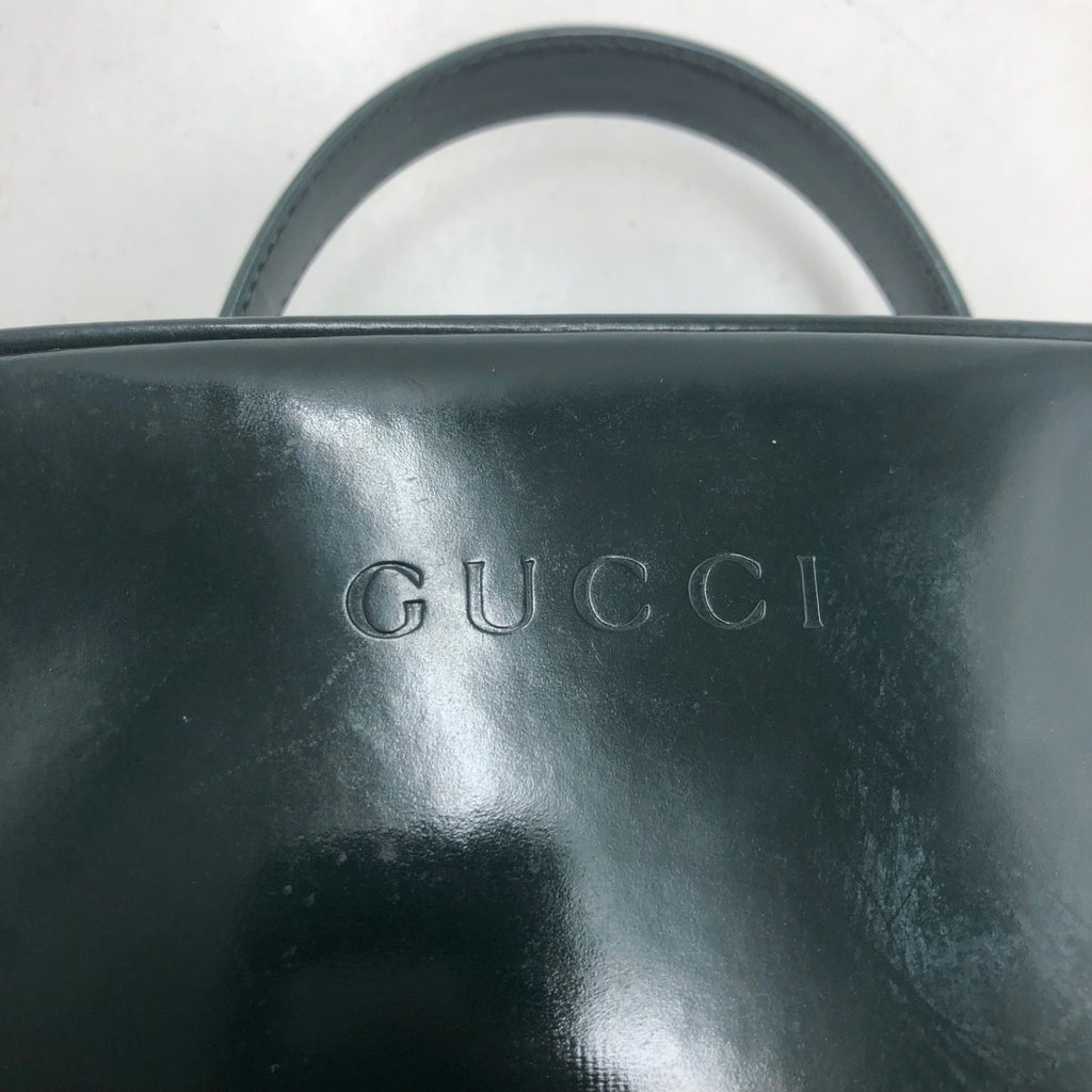 Gucci Vanity Shoulder Bag Makeup Pouch Enamel Green — view 6