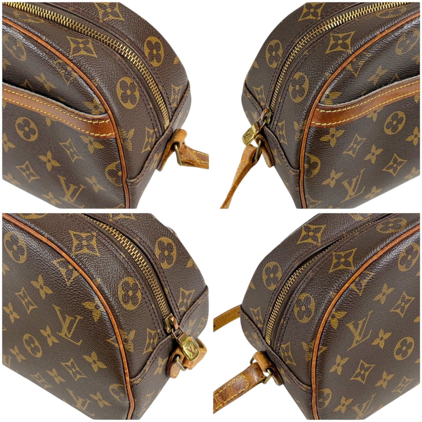 Louis Vuitton Shoulder Bag Blois Monogram Lambskin Brown Pochette — view 4