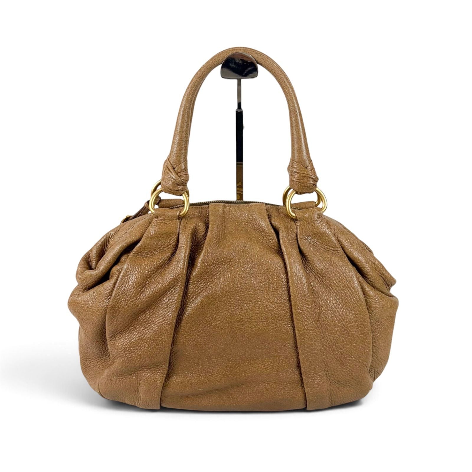 Prada Vitello Daino Leather Hand Tote Handbag — view 2