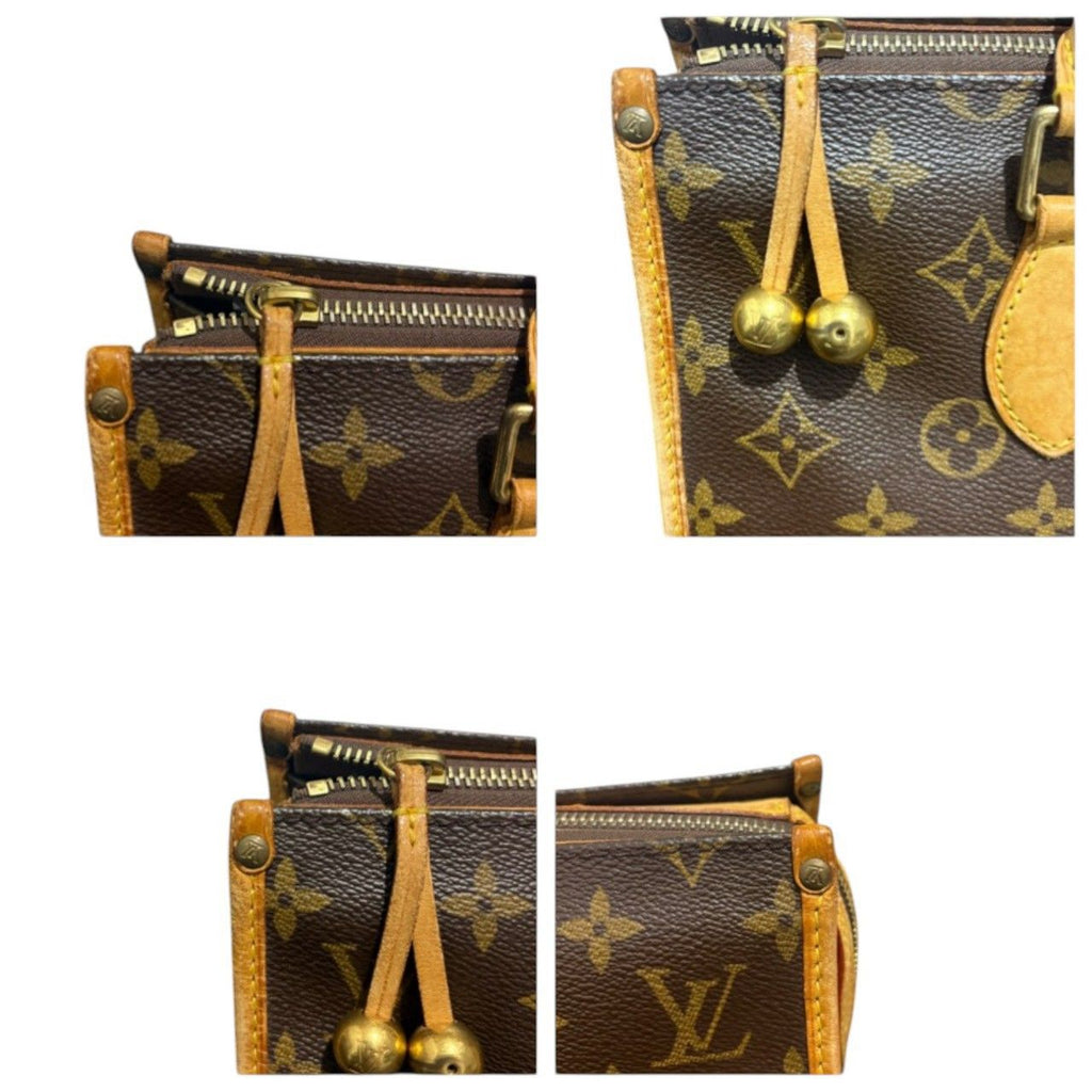 Louis Vuitton Monogram Popincourt Brown Leather Handbag — view 8