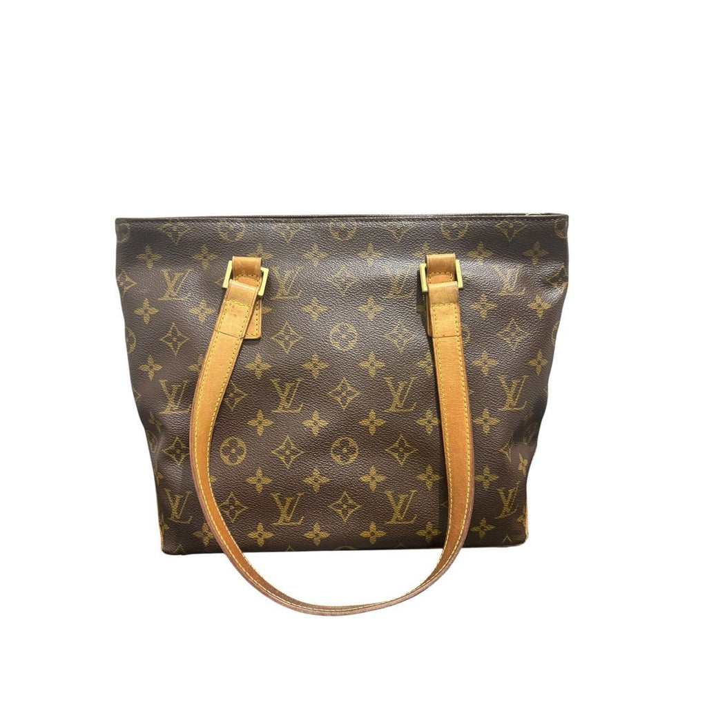 Louis Vuitton Monogram Cabas Piano Brown Leather Tote Bag — view 2