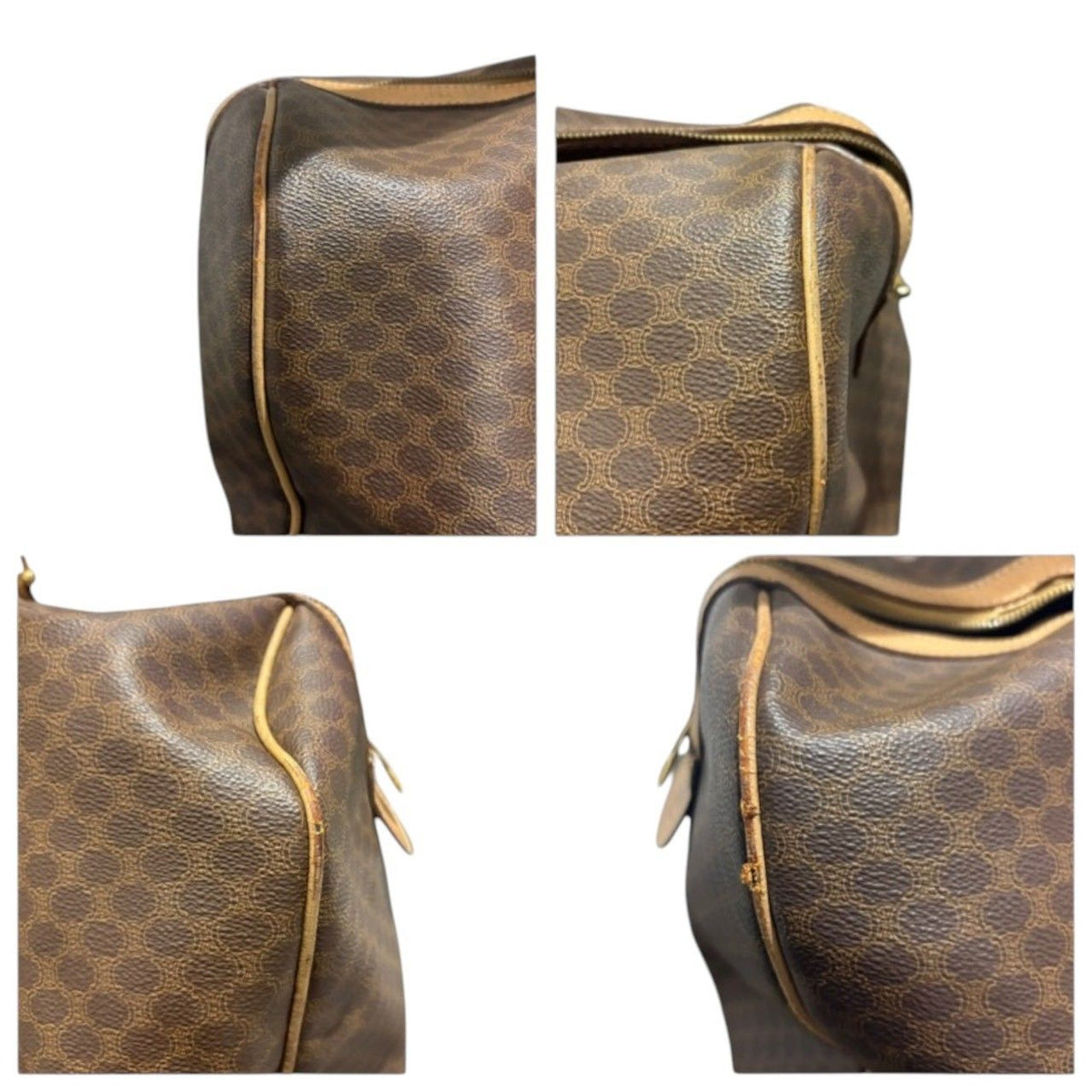 Celine Macadame Brown Leather Boston Bag — view 7