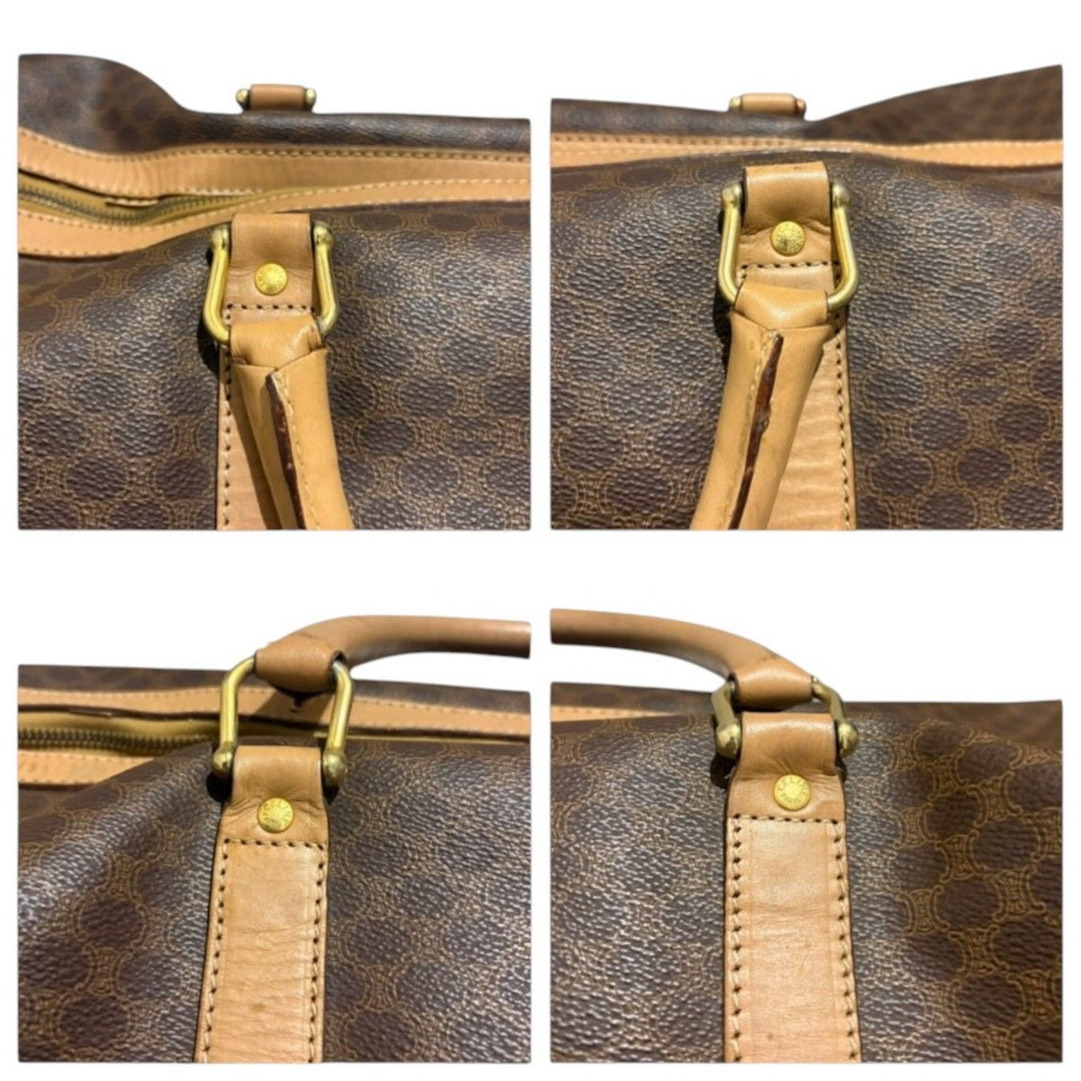 Celine Macadame Brown Leather Boston Bag — view 8