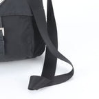 Prada Tessuto Nylon Triangle Logo Leather Shoulder Bag Crossbody Messenger — view 2