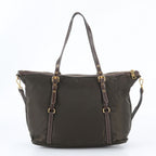 Prada Tessuto Nylon Triangle Logo 2-Way Shoulder Bag Crossbody Tote — view 4
