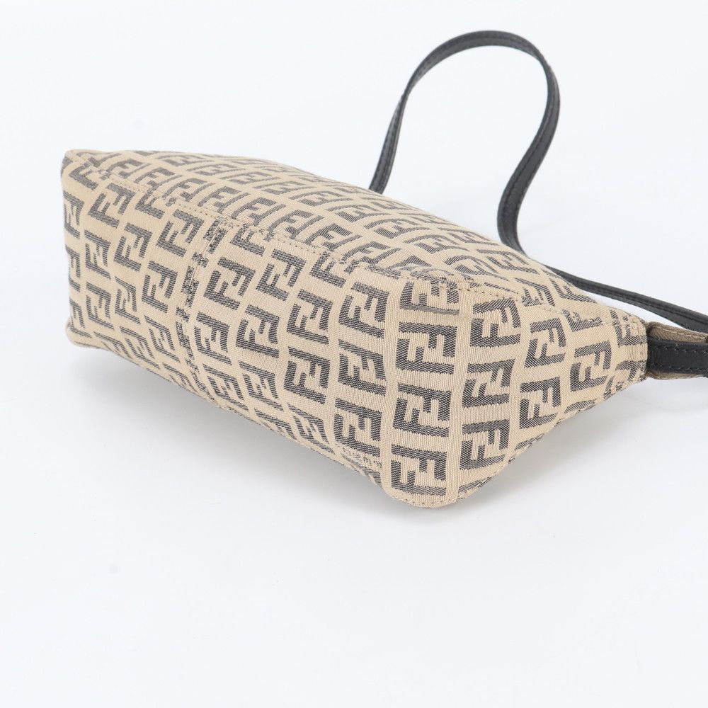 Fendi Zucchino Pouch Leather Handbag — view 4