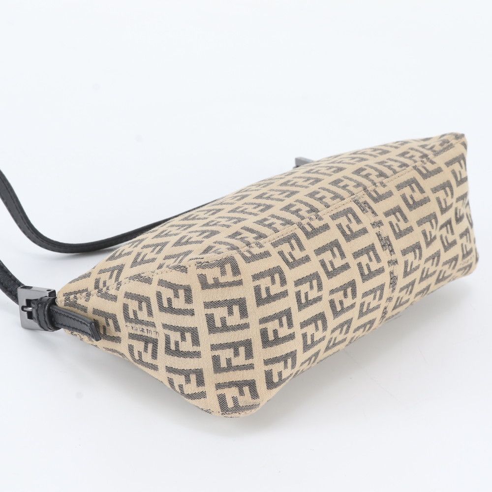 Fendi Zucchino Pouch Leather Handbag — view 5