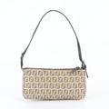 Fendi Zucchino Pouch Leather Handbag