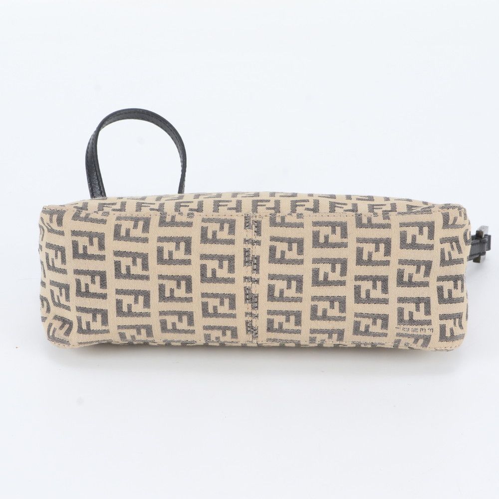 Fendi Zucchino Pouch Leather Handbag — view 6