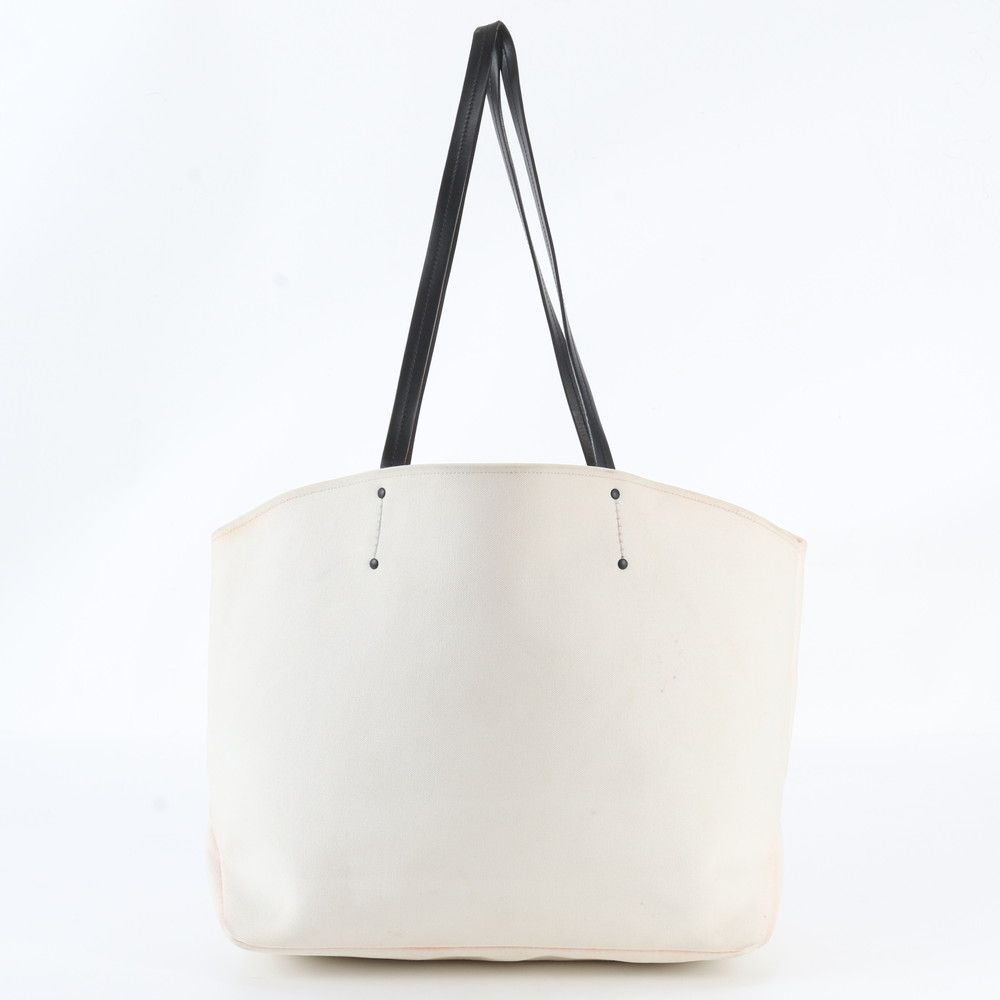 Prada Leather Canvas Canapa Monkey Shoulder Bag Hand — view 4