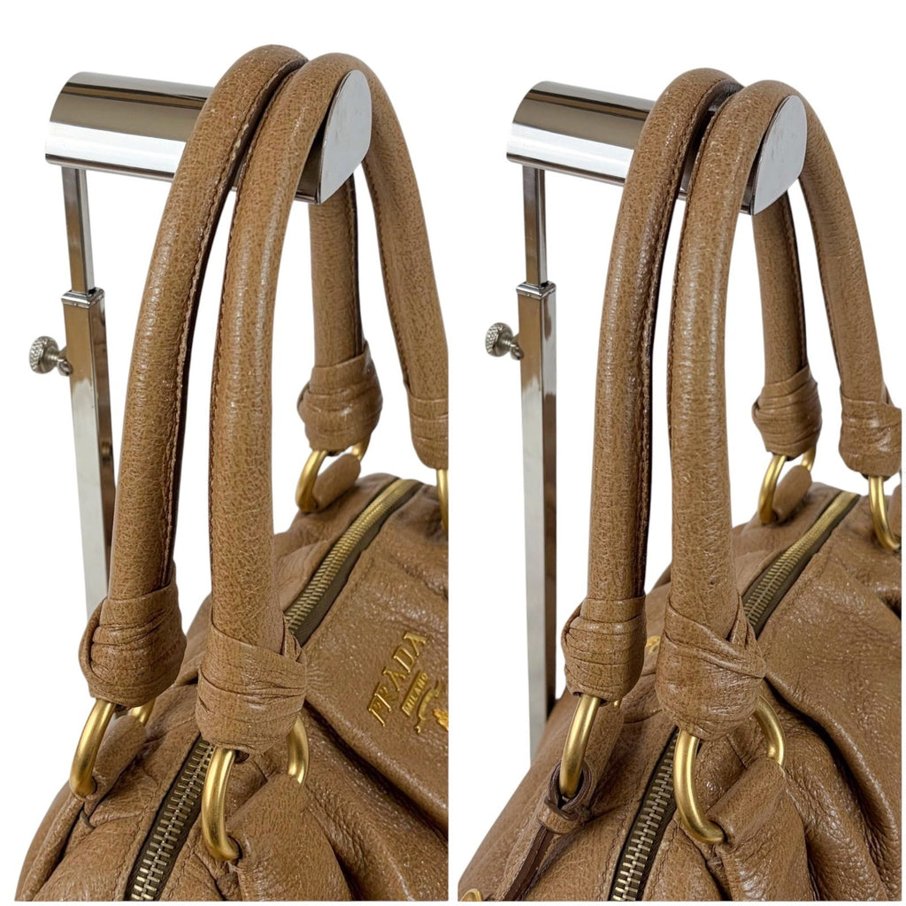 Prada Vitello Daino Leather Hand Tote Handbag — view 6