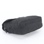 Prada Tessuto Nylon Leather Handbag Black — view 5