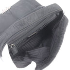 Prada Tessuto Nylon Leather Handbag Black — view 7