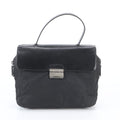 Prada Tessuto Nylon Leather Handbag Black
