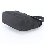 Prada Tessuto Nylon Leather Handbag Black — view 4
