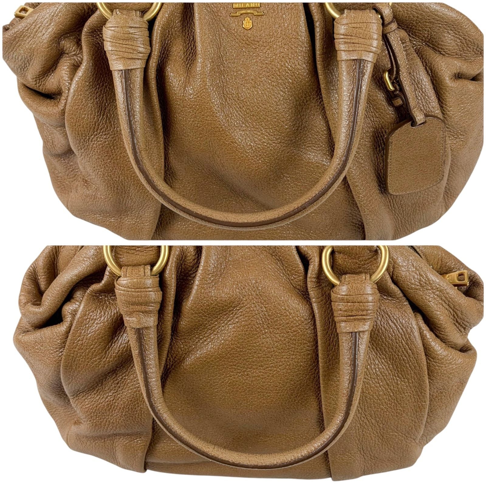 Prada Vitello Daino Leather Hand Tote Handbag — view 7