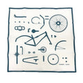 Hermes Handkerchief Cotton Carre 90 Mouchoir Imprime Kit Velo Blanc White
