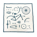 Hermes Handkerchief Cotton Carre 90 Mouchoir Imprime Kit Velo Blanc White