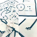 Hermes Handkerchief Cotton Carre 90 Mouchoir Imprime Kit Velo Blanc White — view 3