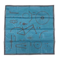 Hermes Handkerchief Cotton Carre Mouchoir Imprime Kit Velo Cobalt Blue Bandana
