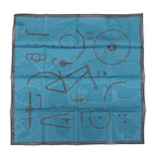 Hermes Handkerchief Cotton Carre Mouchoir Imprime Kit Velo Cobalt Blue Bandana