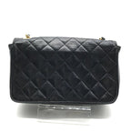Chanel CC Logo Mini Quilted Lambskin Leather Chain Shoulder Bag Black — view 2