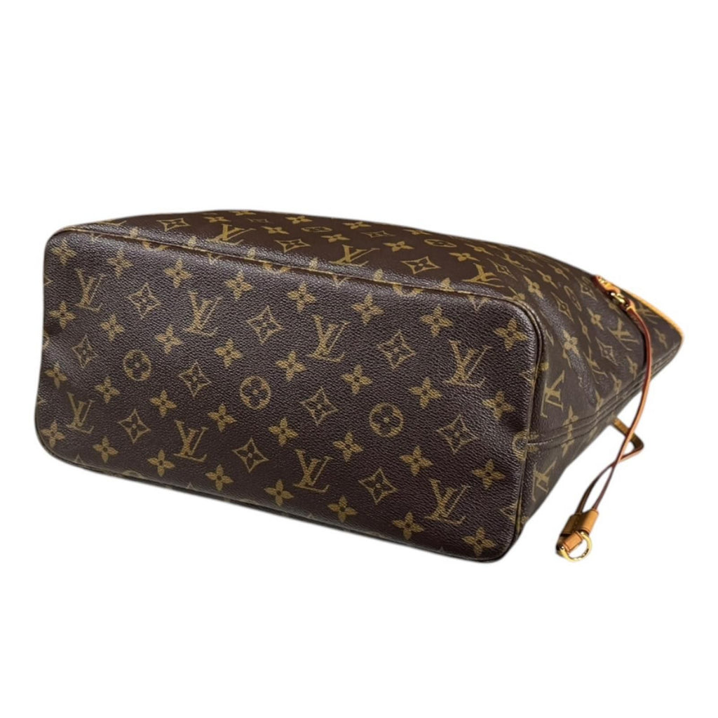Louis Vuitton Neverfull MM Monogram Tote Bag Canvas Brown — view 5