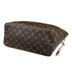 Louis Vuitton Neverfull MM Monogram Tote Bag Canvas Brown — view 5