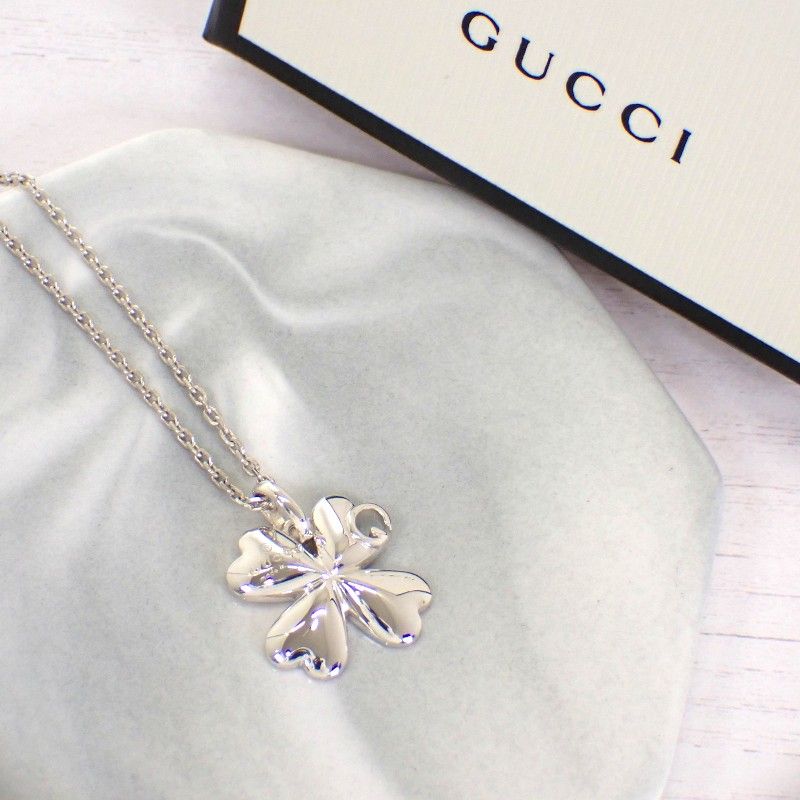 Gucci Clover Four Leaf Pendant with 925 Sterling Silver