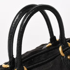 Louis Vuitton Neo Cabby MM 2-Way Bag Monogram Denim Black Gold — view 4