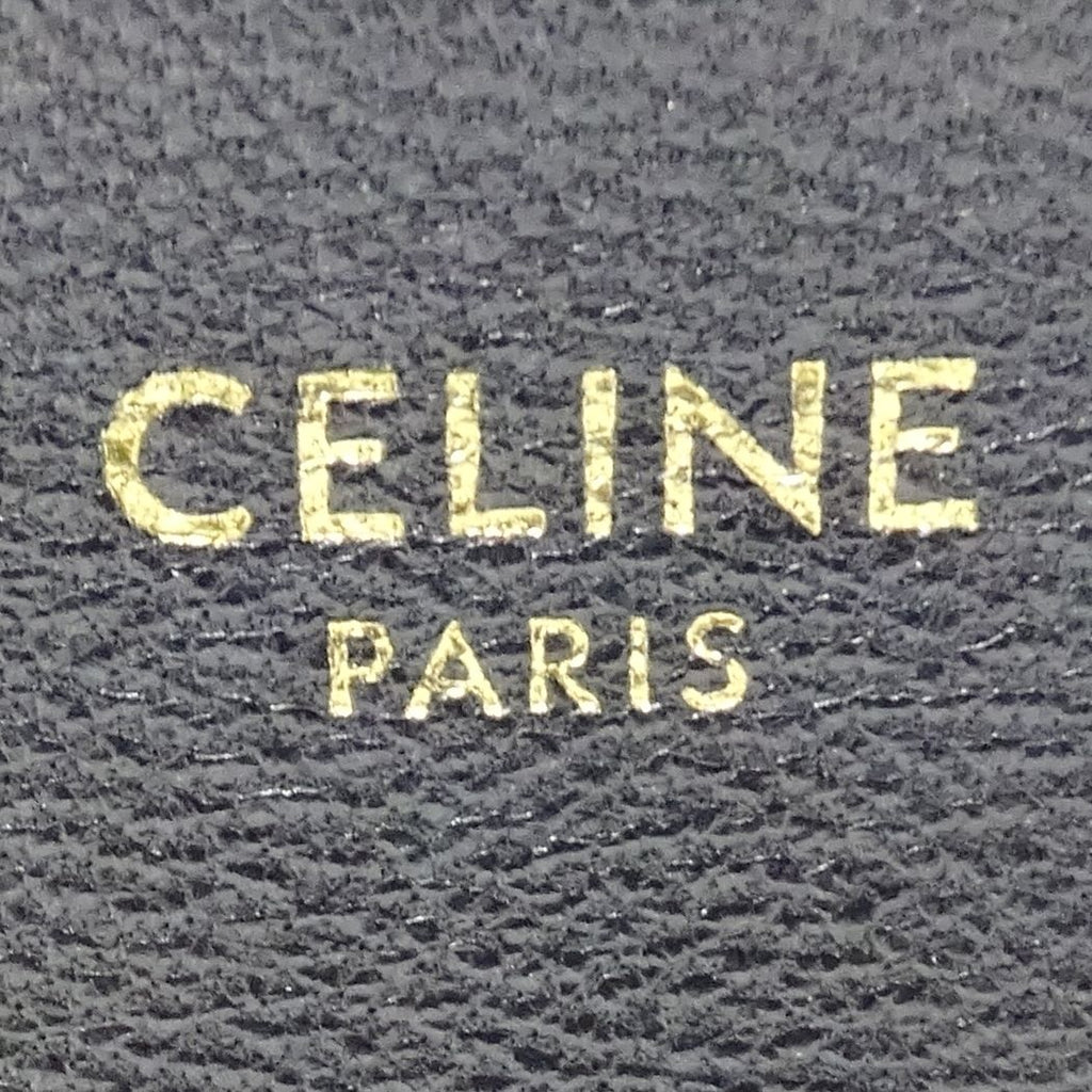 Celine Shoulder Bag Trio Large Leather Black Going Out Adults Simple — view 7