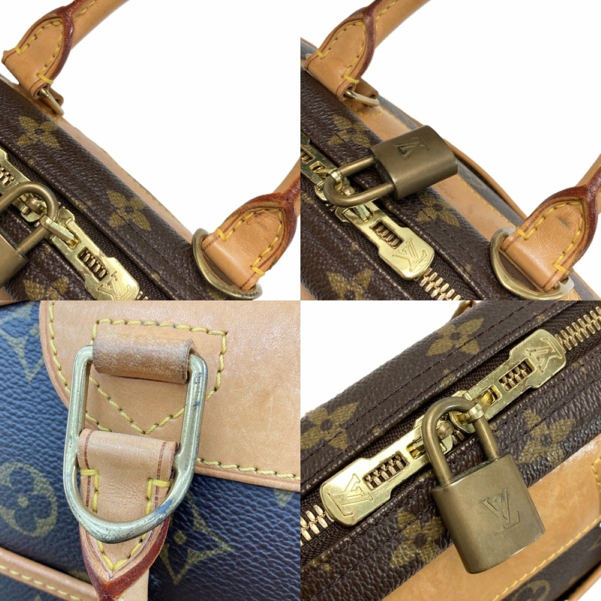 Louis Vuitton Monogram Trouville Handbag Cloth — view 7