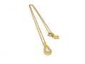 Dior Necklace Drop Motif Gold Metal Rhinestone Vintage