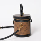 Louis Vuitton Cannes Shoulder Bag Monogram Reverse Brown Black — view 4