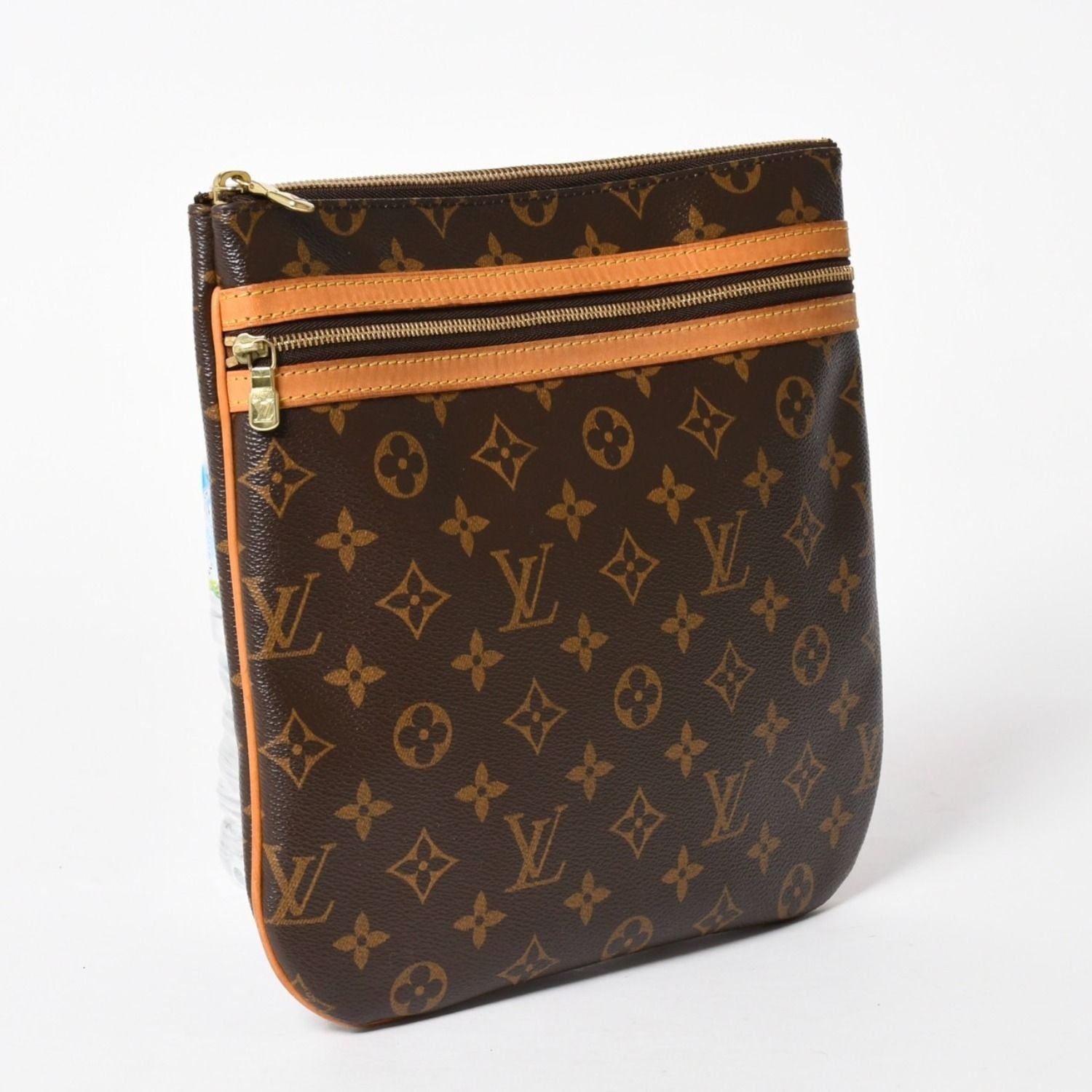 Louis Vuitton Pochette Bosphore Shoulder Bag Monogram Canvas Brown Gold — view 3