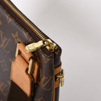 Louis Vuitton Pochette Bosphore Shoulder Bag Monogram Canvas Brown Gold — view 6