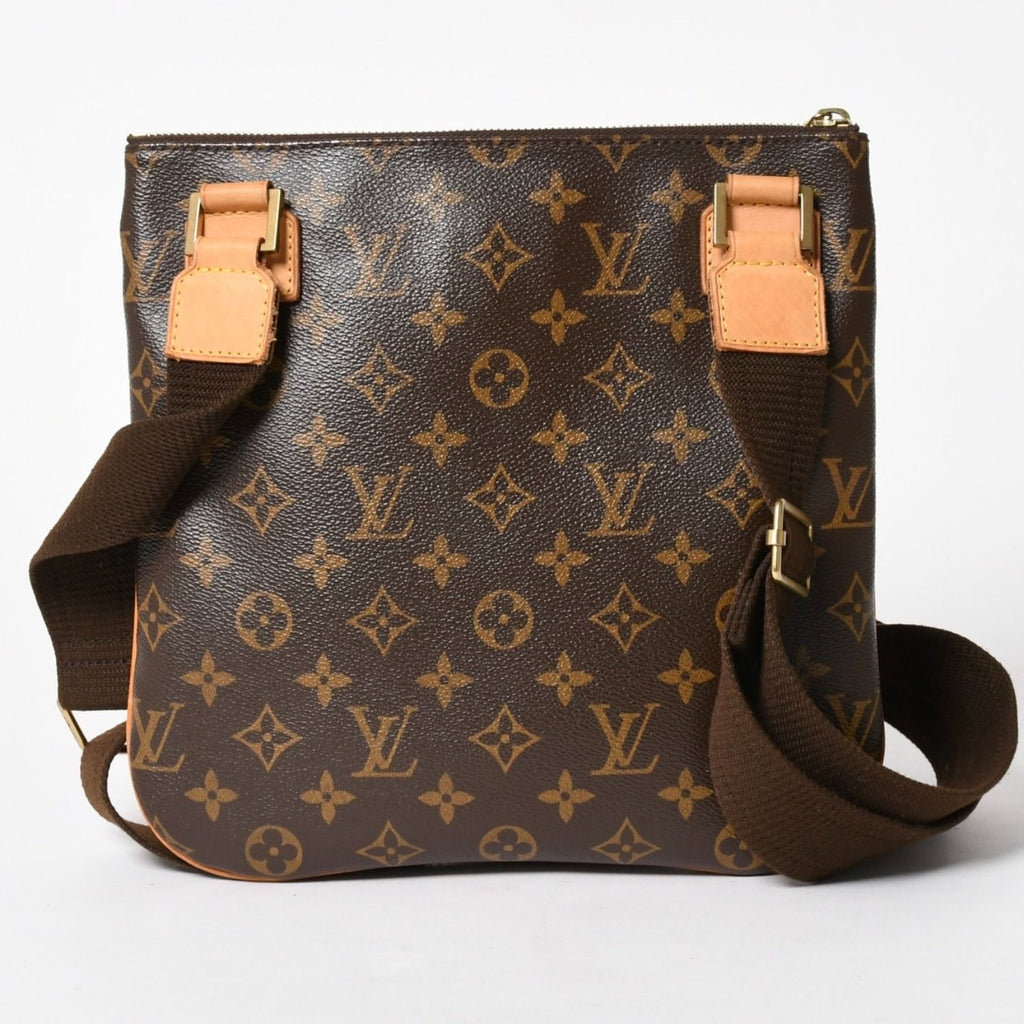 Louis Vuitton Pochette Bosphore Shoulder Bag Monogram Canvas Brown Gold — view 2