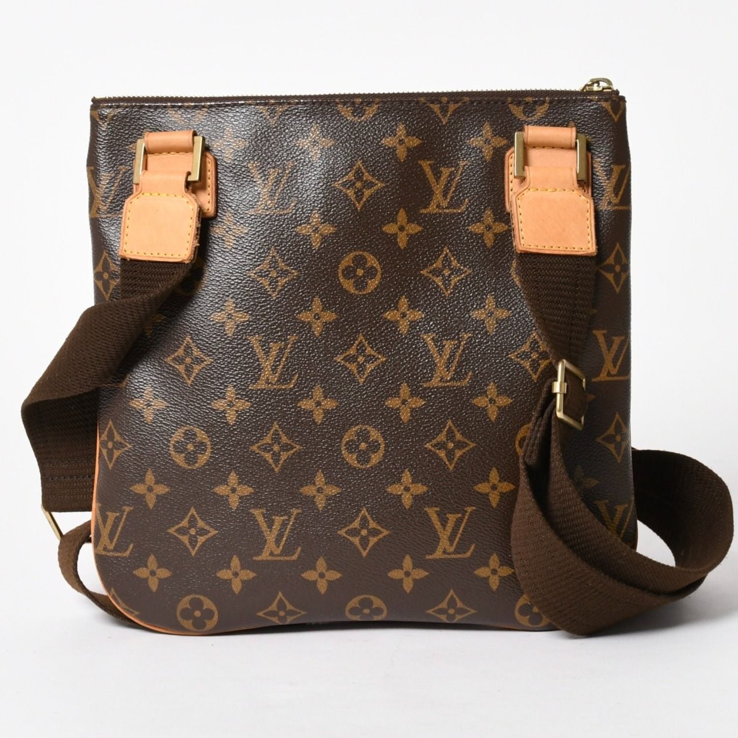 Louis Vuitton Pochette Bosphore Shoulder Bag Monogram Canvas Brown Gold — view 2