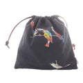 Loewe Paulas Ibiza Drawstring Pouch White Black