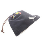Loewe Paulas Ibiza Drawstring Pouch White Black — view 3